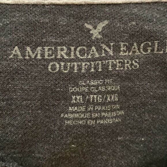 American Eagle dark gray XXL Polo - Picture 3 of 4